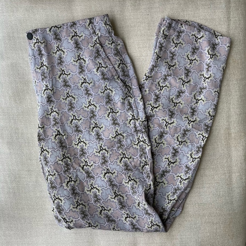 Rag & Bone Silk Straight Leg Pant Multicolor Size 4